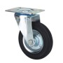 RUEDA ALEX Ø160mm 180Kg GIRATORIA GOMA NEGRA ref. 2-0231