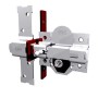 CERROJO FAC LLAVE ALTA SEGURIDAD N.946-RP/80 UVE NIQUELADO BOMBILLO DE 70mm.