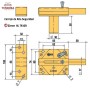 CERROJO LINCE ALTA SEGURIDAD 7930R-CM CROMO MATE