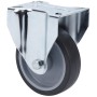 RUEDA ALEX Ø125mm 130Kg FIJA GOMA GRIS INYECTADA ref. 2-3226