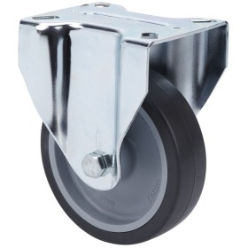 RUEDA ALEX Ø125mm 130Kg FIJA GOMA GRIS INYECTADA ref. 2-3226