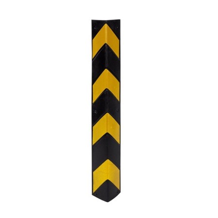 PROTECTOR PARA PARKING ESQUINERO GOMA NEGRO/AMARILLO RECTO 80cm