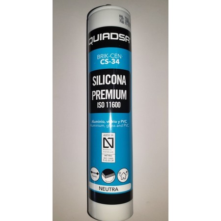 SILICONA NEUTRA GRIS RAL 7016 BRIK CEN CS-34