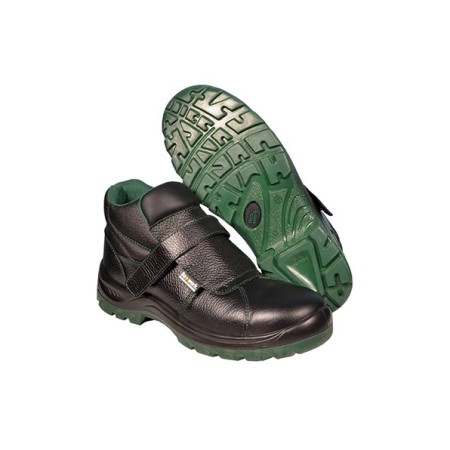 BOTA DE SEGURIDAD CON CIERRE DE VELCRO PUNTA DE ACERO + PLANTILLA MODELO HODUR S3 N.47