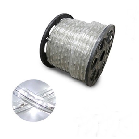 TIRA DE LED 220V 12mm DE ANCHO Y 60 LEDS POR METRO, BLANCO FRÍO (metro lineal).