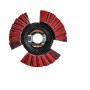 DISCO RHODIUS VSK VISION DE LAMINAS DE LIJA Y VELLON Ø125x22,23mm PARA INOXIDABLE.