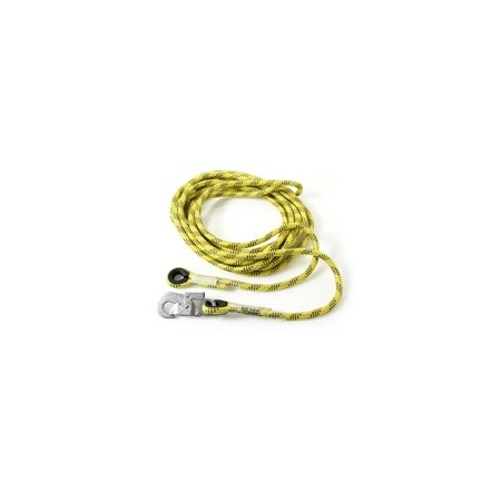 Cuerda de seguridad línea de vida de 14mm con mosquetón. Rollo de 20 mts