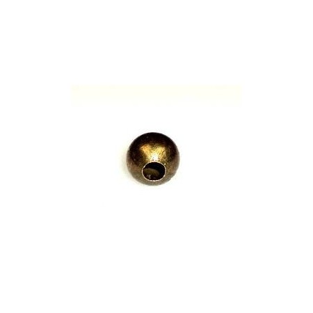 BOLA DE LATÓN Ø25mm. CONTALADRO PASANTE DE Ø6mm.