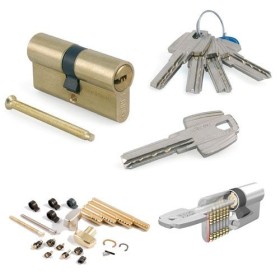 BOMBILLO SEGURIDAD TESA T-60 T6553040 LATON (30X40) LEVA LARGA DESCENTRADO