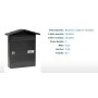 BUZON BTV MODELO CHALET-11 COLOR NEGRO COD.02111