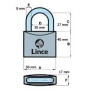 CANDADO LINCE N.300-50-AIBC AMAESTRADO CON LLAVE IBERDROLA