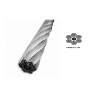 CABLE DE ACERO GALVANIZADO 6X19+1DE 08mm ROLLO DE 50 Metros