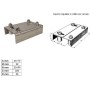 CAJA DE POLEAS IBFM CON 4 GUIAS REGULABLE PARA PUERTA CORREDERA ref. 465P