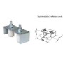 CAJA POLEAS 2 GUIAS ZINCADO
