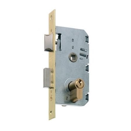 CERRADURA EMBUTIR MCM N.2501-2/35 CON RODILLO Y PALETON DESLIZANTE