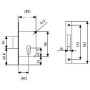 CERRADURA EMBUTIR TESA 2031/60/HL SOLO PALETON DESLIZANTE