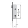 CERRADURA EMBUTIR CVL N.1995T/32/6 SOLO RESBALON