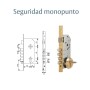 CERRADURA SEGURIDAD TESA R100B/566E CON RESBALON Y BULONES