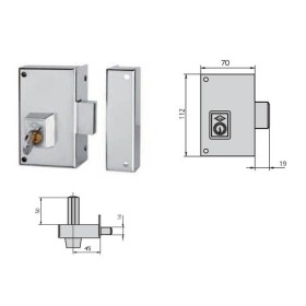 CERRAD. SOBREP. CVLx N.56-C70I/1 IZDA. SOLO PALETON DESLIZANTE