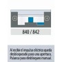 CERRADERO ELECTRICO LARGO AUTOMATICO CON DESBLOQUEO JIS 842-902 G