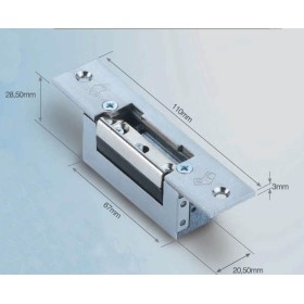 CERRADERO ELÉCTRICO CORTO JIS 6/12V AC/DC CON DESBLOQUEO ref. 1743-900X