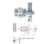 CERROJO FAC NIQUELADO N.301-R/80 LLAVES IGUALES