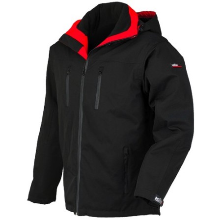 CHAQUETA IMPERMEABLE SoftShell MOD.FOX NEGRA  TALLA XL