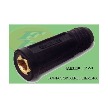 CONECTOR MASA-PINZA AEREO HEMBRA 35/50A