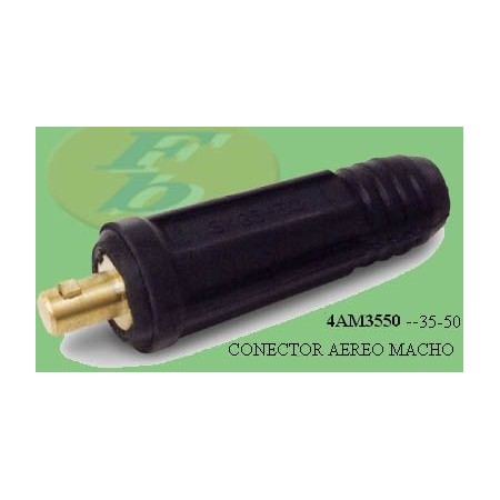 CONECTOR MASA-PINZA AEREO MACHO 35/50A