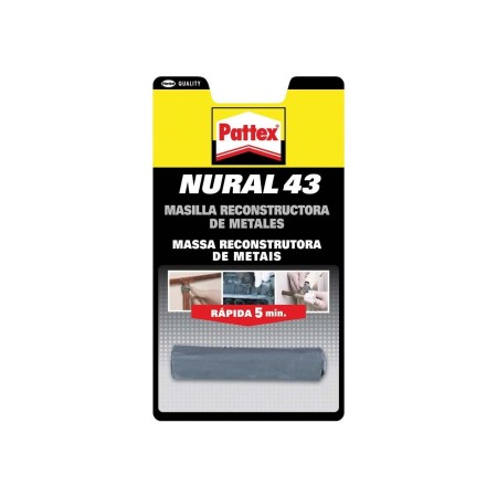 PEGAMENTO NURAL 43 PATTEX MASILLA RECONS METAL RAPIDA 48gr.