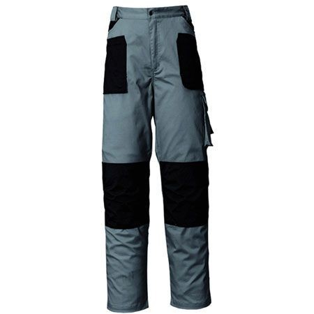 PANTALON ALGODON/ELASTICO GRIS Y NEGRO MOD.8730C TALLA XL