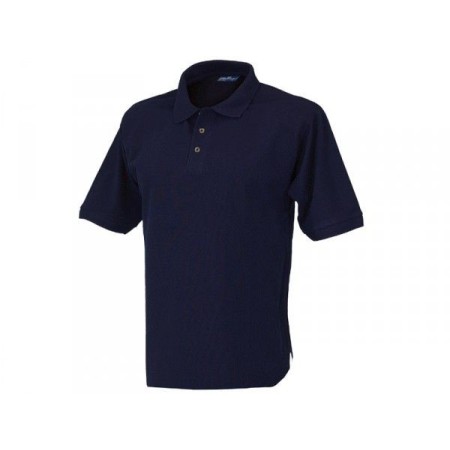 Polo de algodón de manga corta sin bolsillo.Color: Azul marino.Talla - L