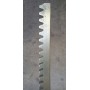 CREMALLERA METALICA CINCADA 22X22mm., PIEZA DE 2 METROS, SOLDAR
