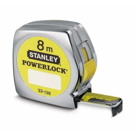 FLEXOMETRO STANLEY 8.00 METROS ANCHO CINTA 25mm. POWERLOCK