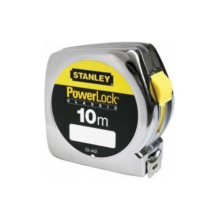 FLEXOMETRO STANLEY 10.00MTS ANCHO CINTA 25mm. POWERLOCK