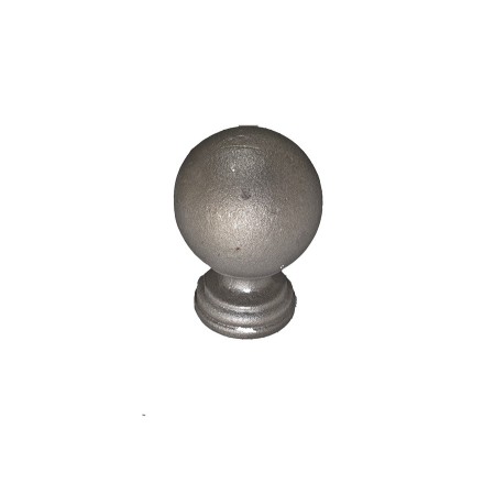 BOLA DE HIERRO FORJADO CON PEANA DE 84x59xØ48mm