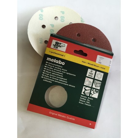 LIJA CIRCULAR VELCRO 150mm G60 METABO