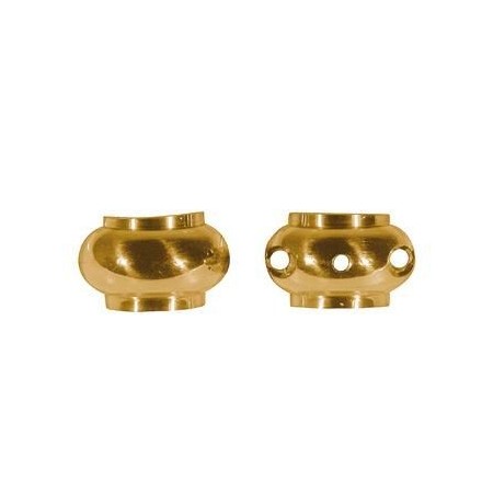 MACOLLA DE LATON PACO OJEDA CENTRAL PARA VARILLA DE Ø16mm DESMONTABLE ref. 2113