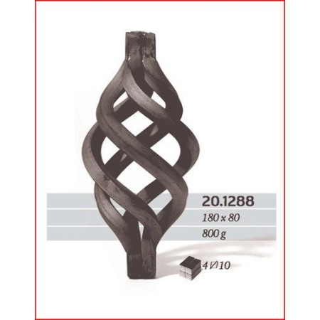 PIÑA HIERRO PARA CUADRADILLO DE 20x20mm ref. 20.1288