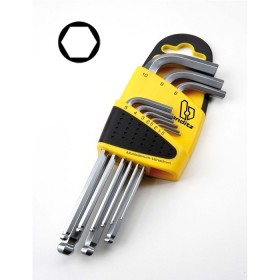 LLAVE ALLEN BIANDITZ ACODADA BOLA JUEGO 9 PIEZAS