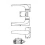 MANIVELA TOVIC LACADO BLANCO REVERSIBLE (JUEGO) MOD.4457
