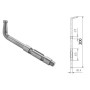 PASADOR ROANDI DE ACERO PARA SOLDAR DE 250mm ref. 319-250