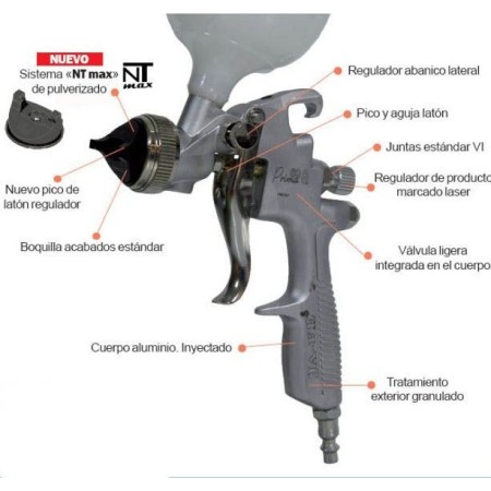 PISTOLA PINTAR JAFE PRIMA MP-60G 750cc.