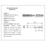 PERNIO NUDO 25x150 CON RODAMIENTO AXIAL+ENGRASADOR R.28