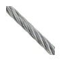 CABLE DE ACERO INOXIDABLE  7x7+0 AISI 316 DE 5.00mm POR METRO LINEAL PARA BARANDILLAS DE CABLE