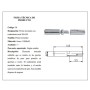 PERNIO NUDO 20x120 CON RODAMIENTO AXIAL+ENGRASADOR REF.30