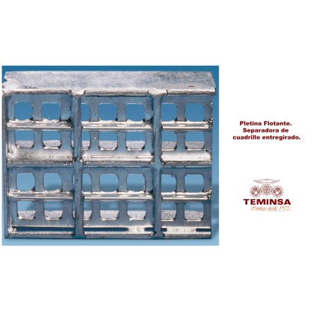 REJILLA GALVA.PLETINA.VARILLA 30X30/30X2 Y 5 DE 2000X1000(mm) CON CHAPA DE SEGURIDAD DE 8X8mm