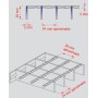 REJILLA GALVANIZADA PLETINA VARILLA 30X30/30X2 Y 5 DE 600 X 1000 (mm)