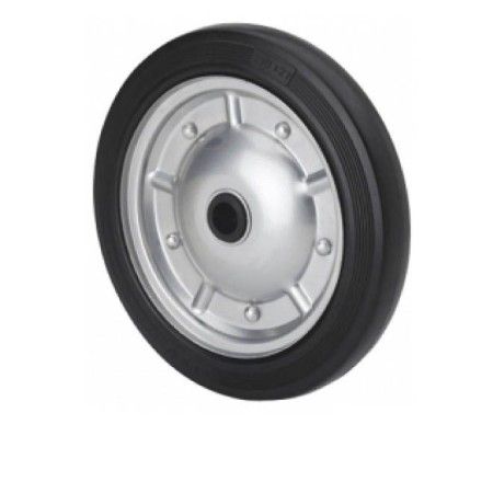 RUEDA ALEX Ø200mm 160Kg SUELTA GOMA NEGRA ref. 2-0209