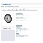 RUEDA ALEX Ø200mm 160Kg SUELTA GOMA NEGRA ref. 2-0209
